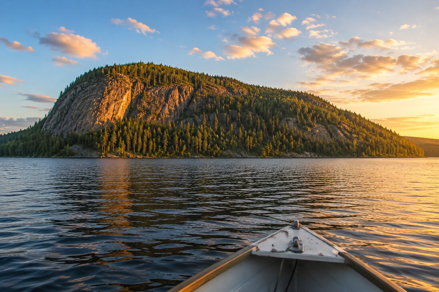 Neitvuori from a boat
