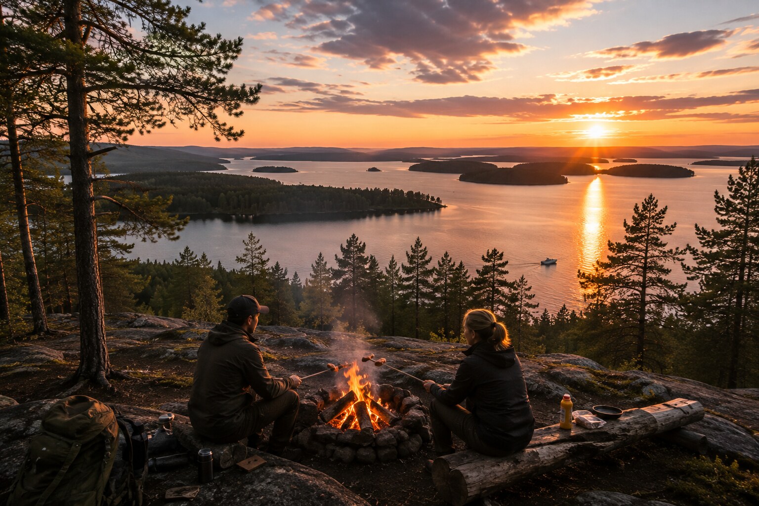 Campfire at Neitvuori