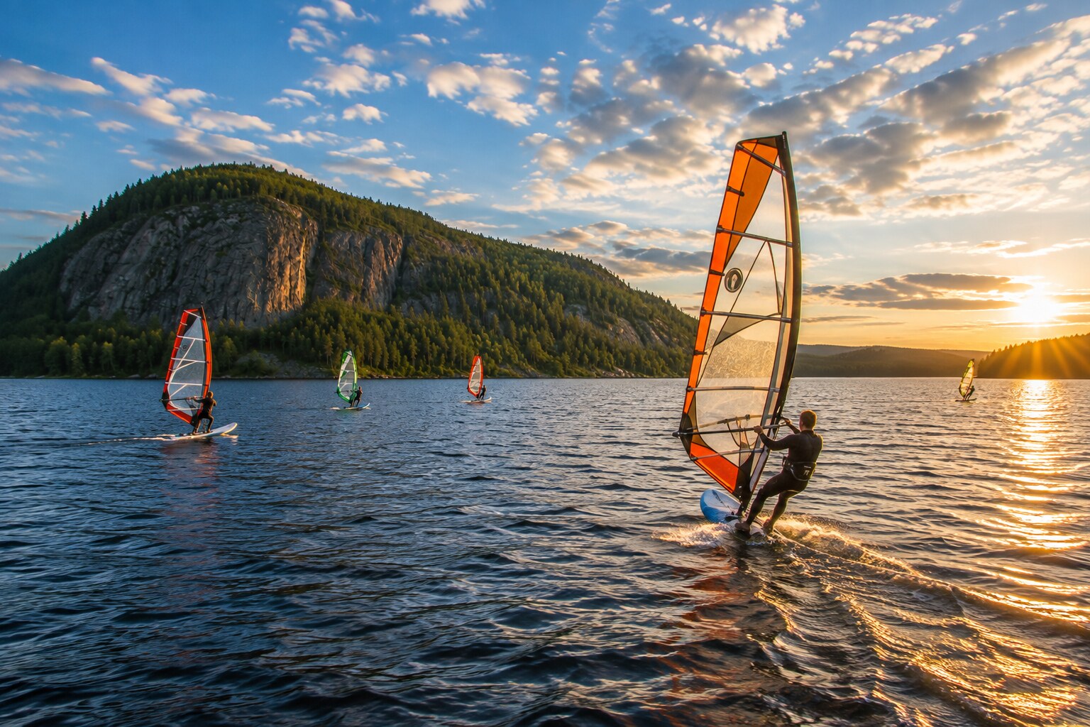 Windsurfing at Neitvuori